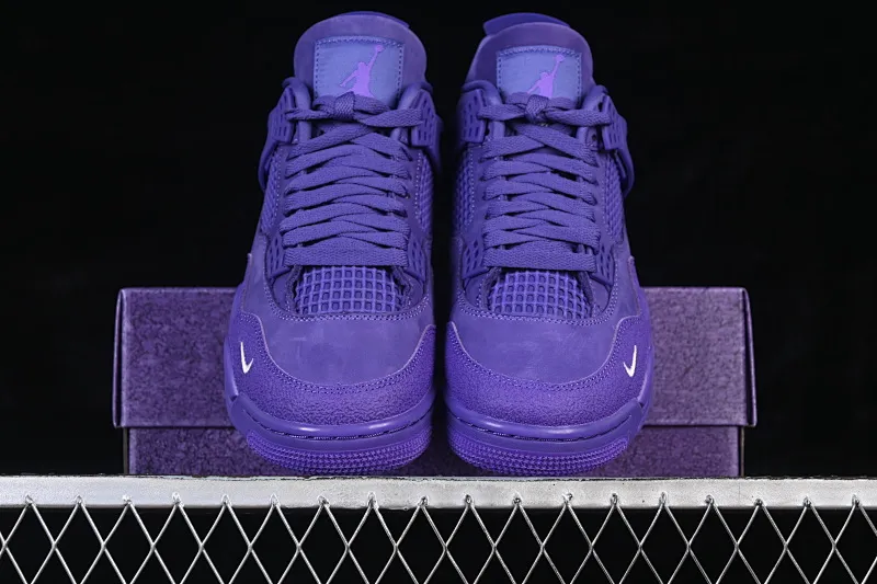 All categories Air Jordan Jordan series basketball shoes Air Jordan 4 GX foreign trade version Nigel Sylvester x Air Jordan 4 Retro "Purple" AJ4 Joe 4 joint blue brick HF4340-500